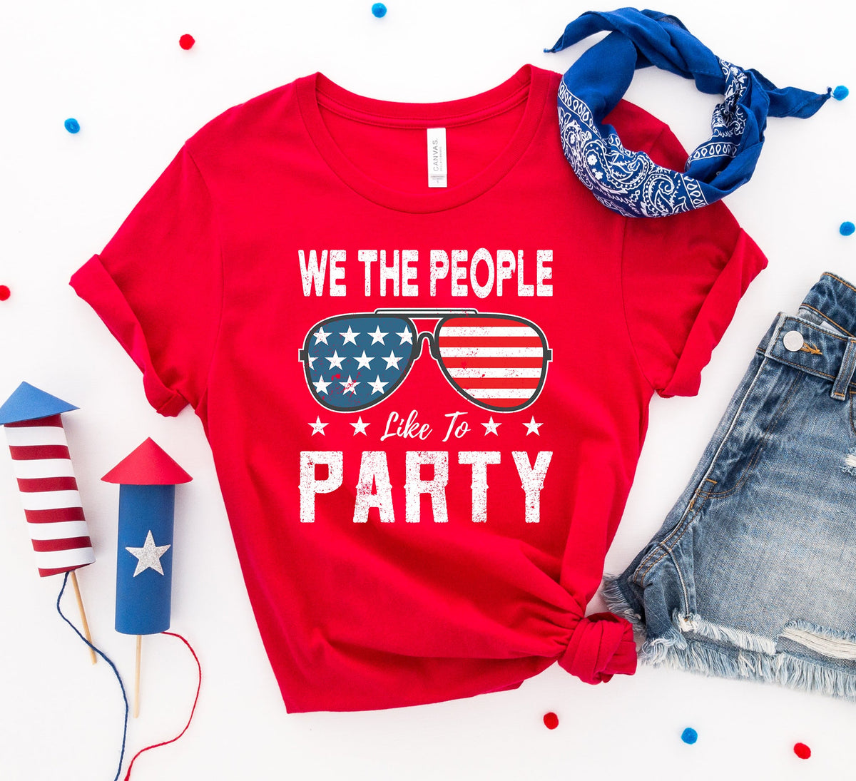 We the people like to party T-shirt Bellaza Boutique